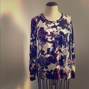 Simple Vera Wang Long Sleeve Shirt Small